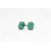 Women's Stud Earrings 925 Sterling Silver Green Malachite gem stone P 104